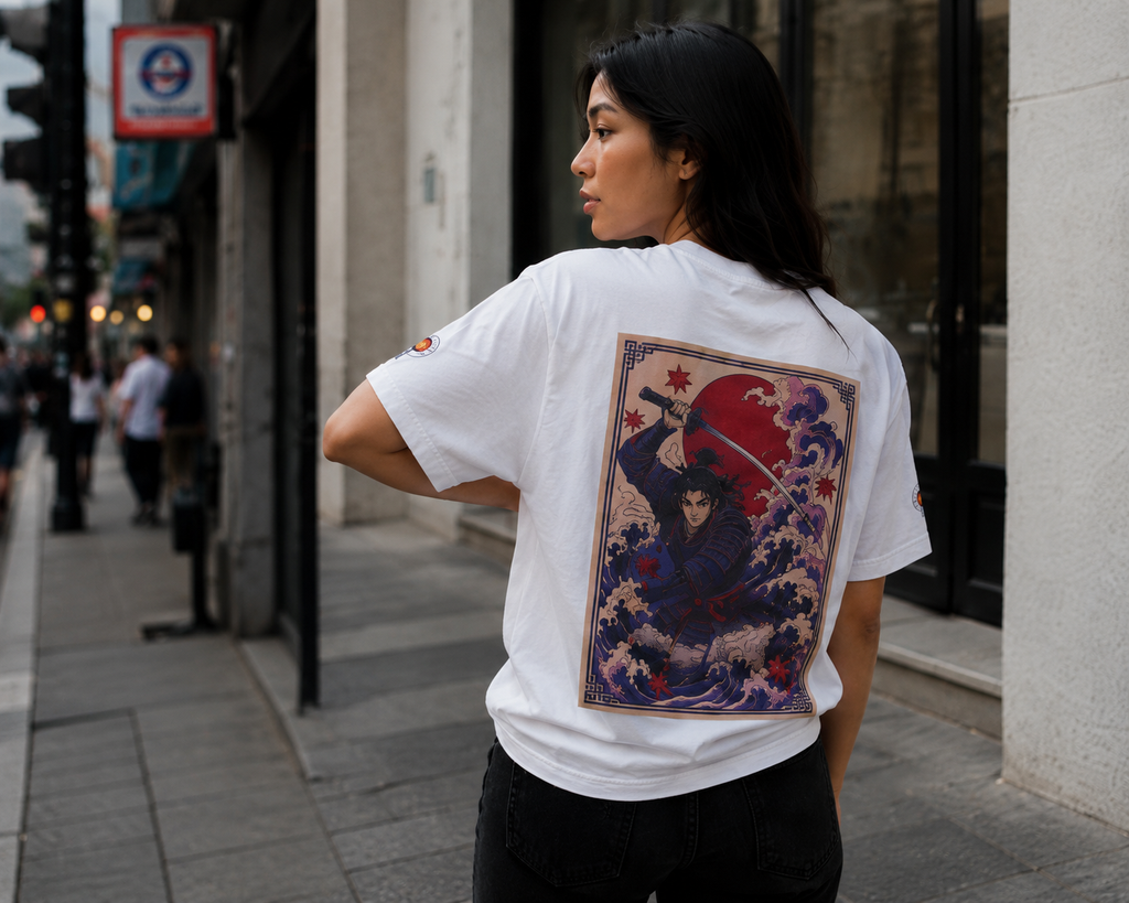Wave samurai tshirt