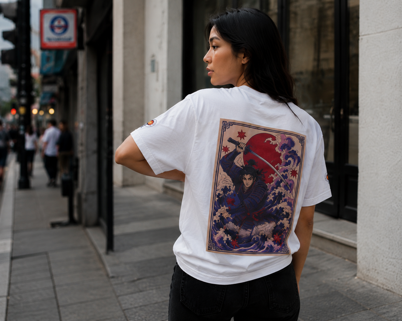 Wave samurai tshirt