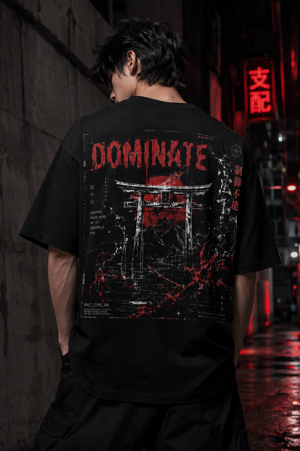 Wave Cyber Sigilism torii tshirt