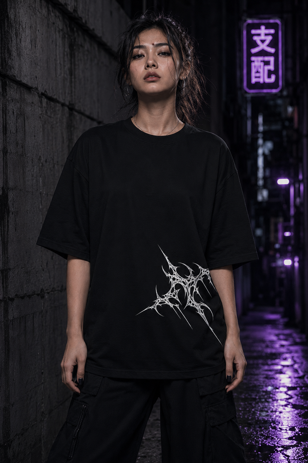 Wave Cyber Sigilism crow tshirt