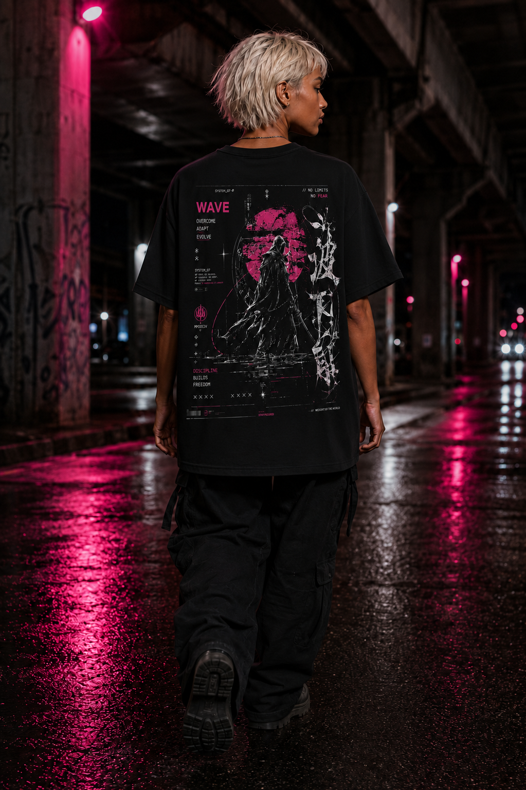 Wave Cyber Sigilism shadow tshirt