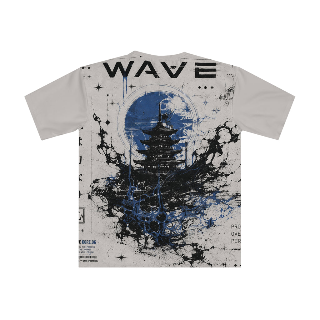 wave Cyber Sigilism pagoda tshirt