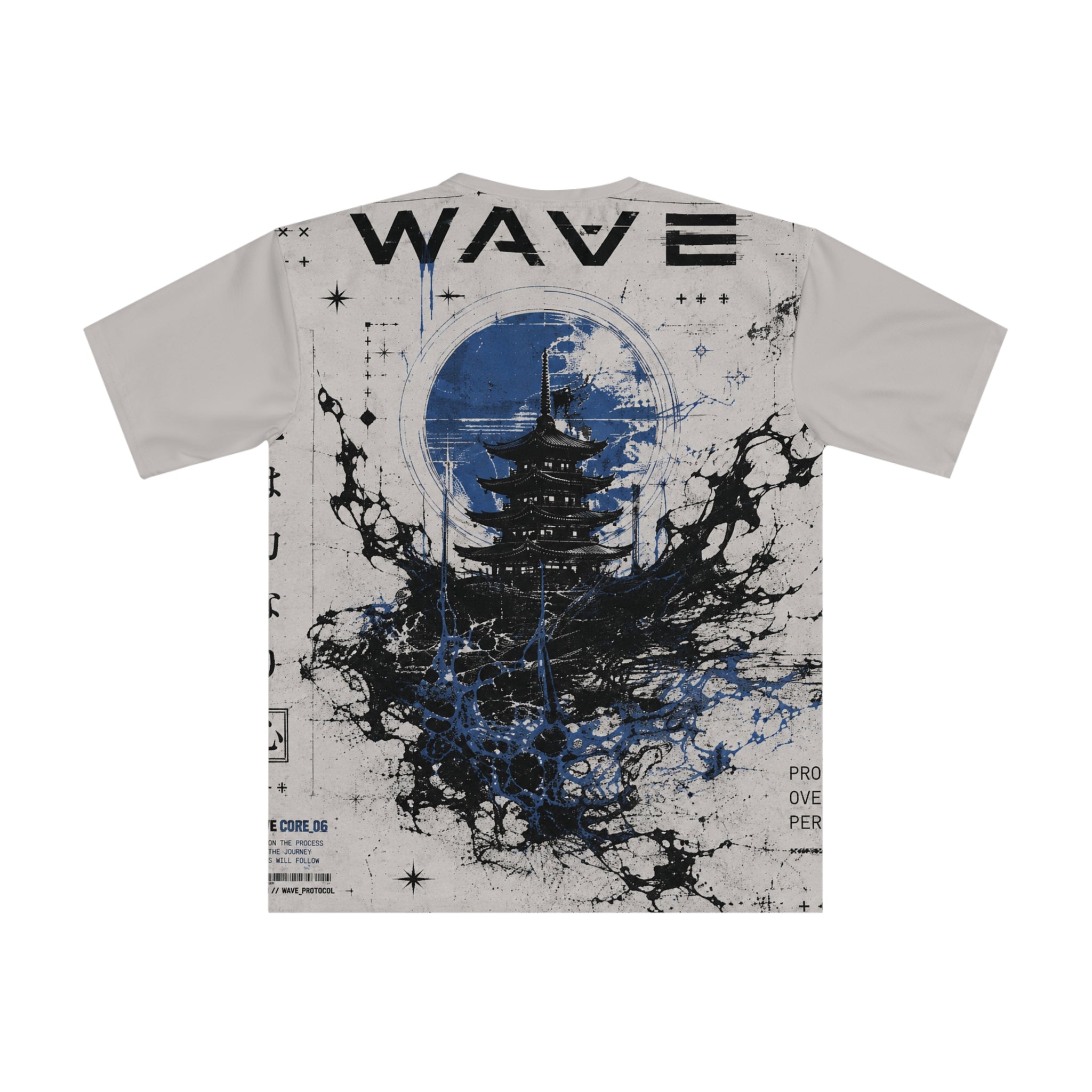wave Cyber Sigilism pagoda tshirt